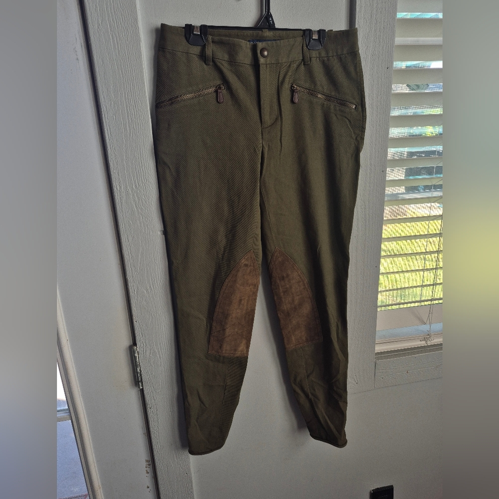 Ralph Lauren Khaki Pants with Brass Details